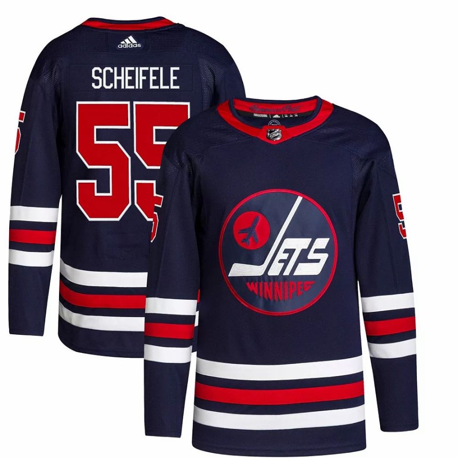 New * Men'S Adidas Mark Scheifele Navy Winnipeg Jets 2021/22 Alternate Primegreen Authentic Pro Player Jersey