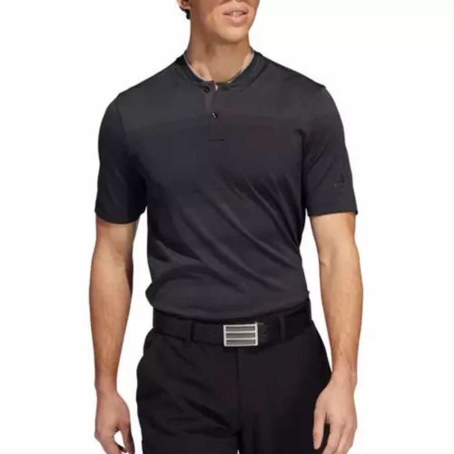 Clearance * Men'S Adidas Statement Seamless Primeknit Golf Polo Carbon/Black