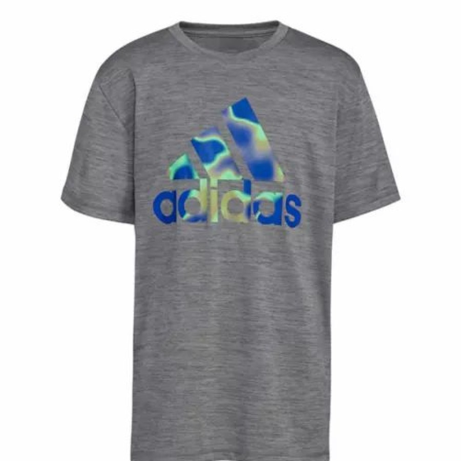 Wholesale * Boys' Adidas Electric Badge Of Sport Melange T-Shirt