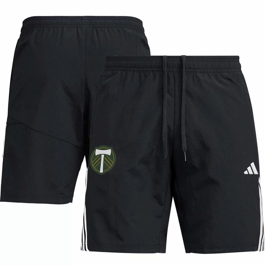 Online * Men'S Adidas Black Portland Timbers Downtime Shorts