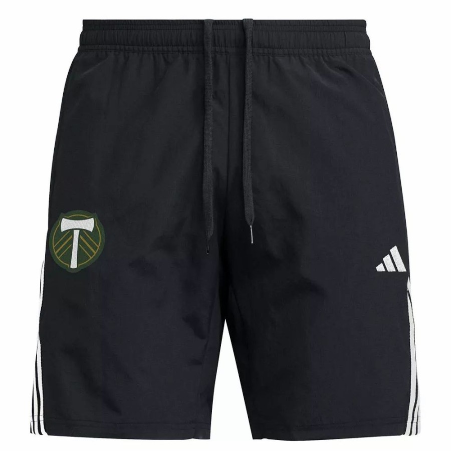 Online * Men'S Adidas Black Portland Timbers Downtime Shorts