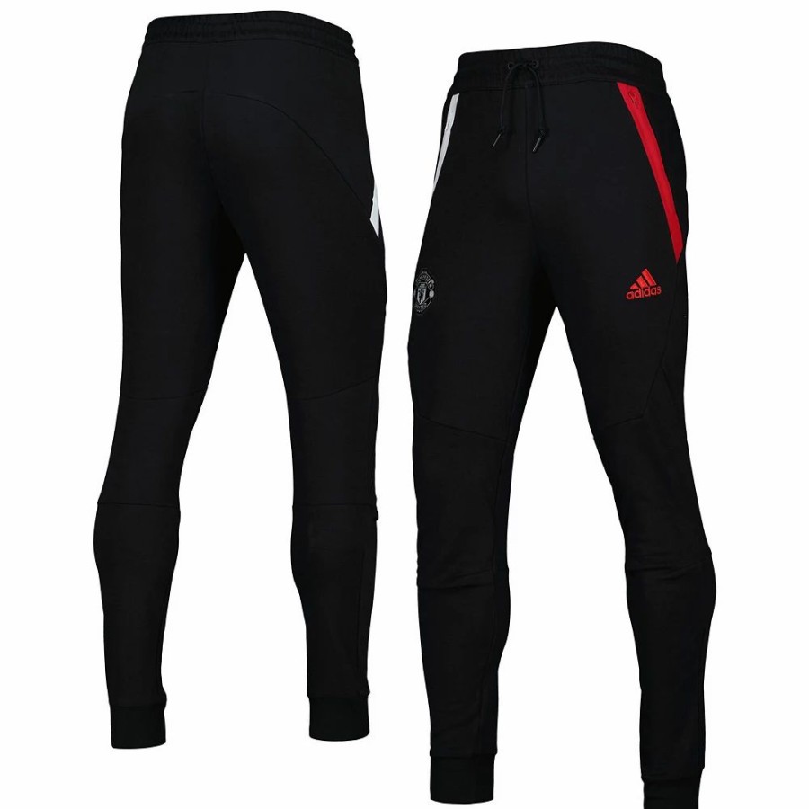 Best * Men'S Adidas Black Manchester United Travel Pants