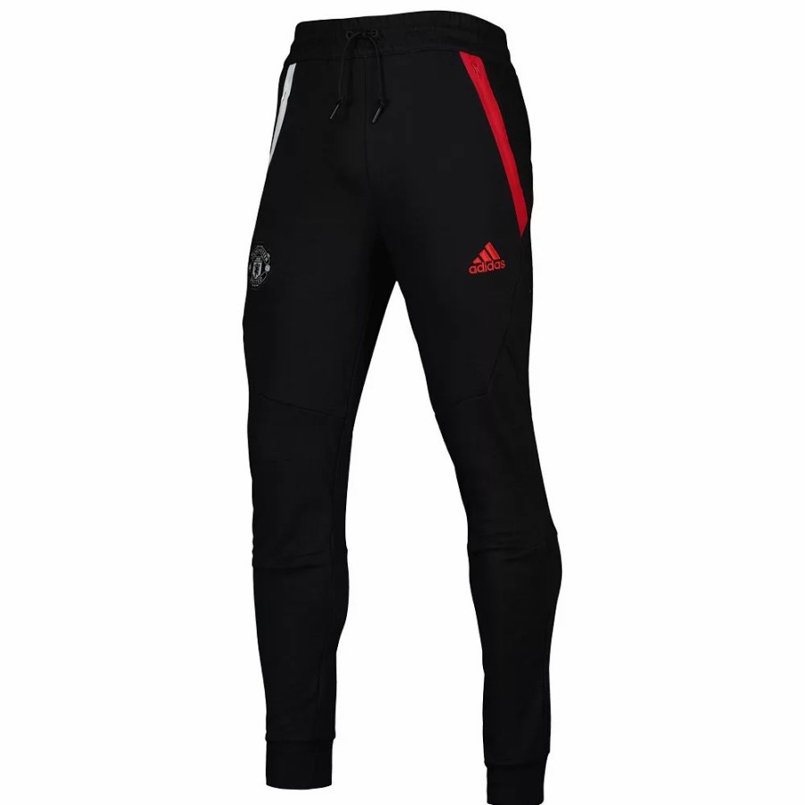 Best * Men'S Adidas Black Manchester United Travel Pants