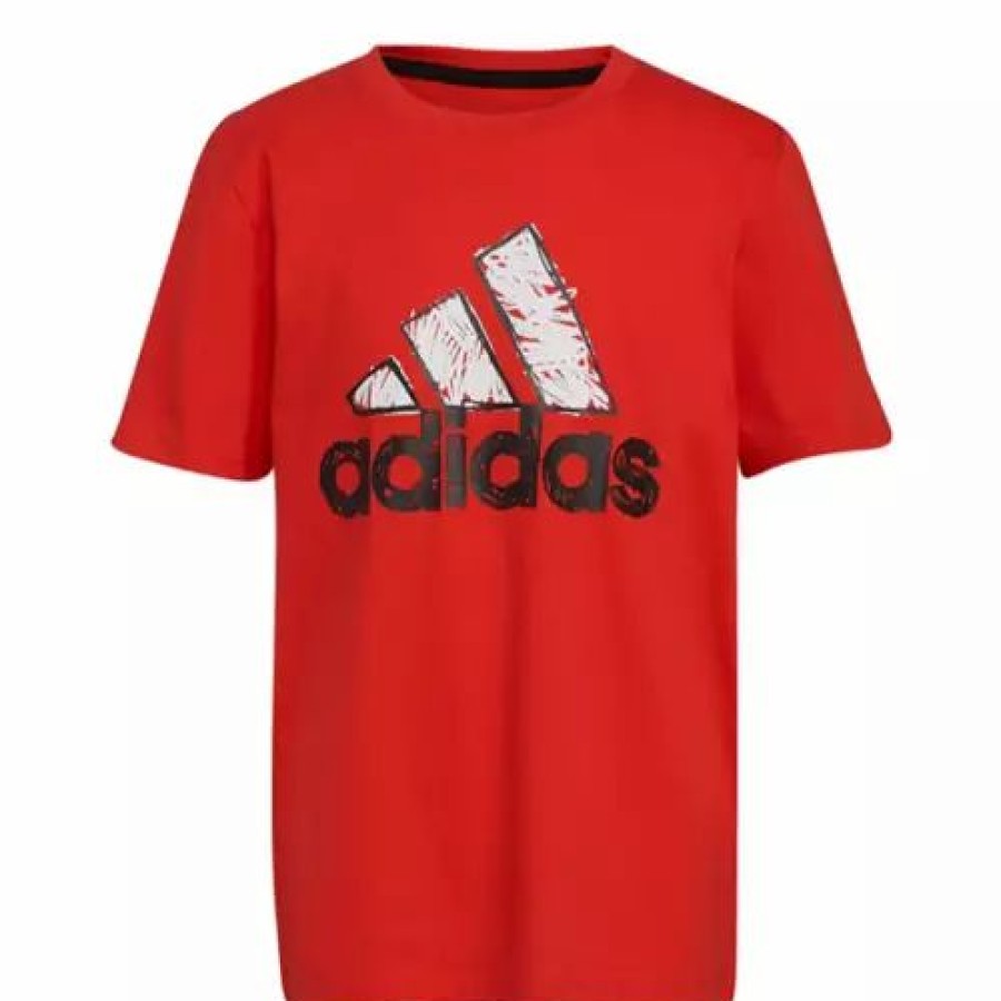 Best * Boys' Adidas Sketchy Badge Of Sport T-Shirt