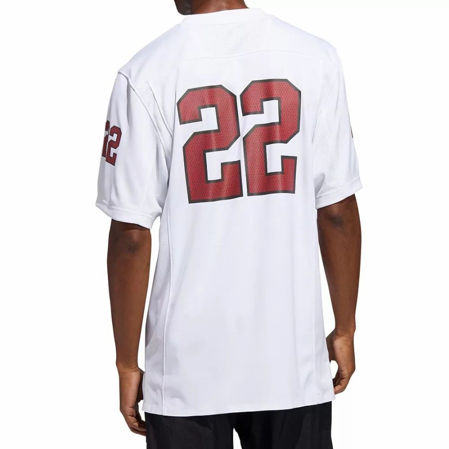 Online * Men'S Adidas #22 White Indiana Hoosiers 90S Away Premier Strategy Jersey