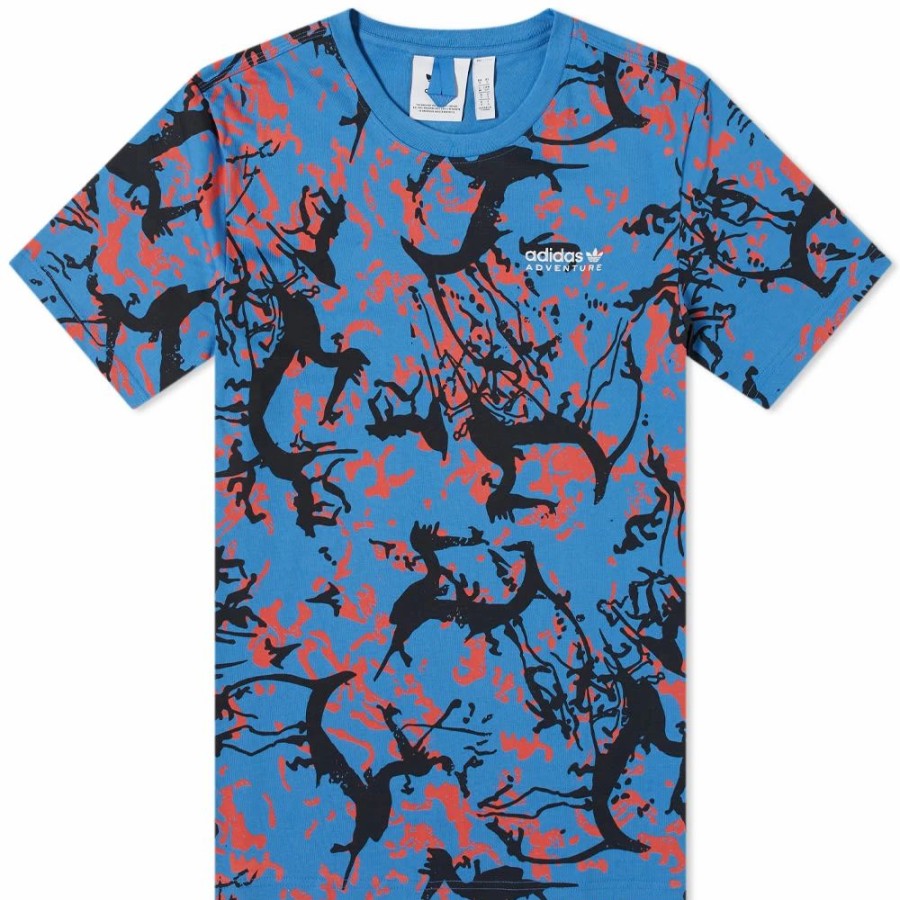 New * Adidas Adventure Print Tee