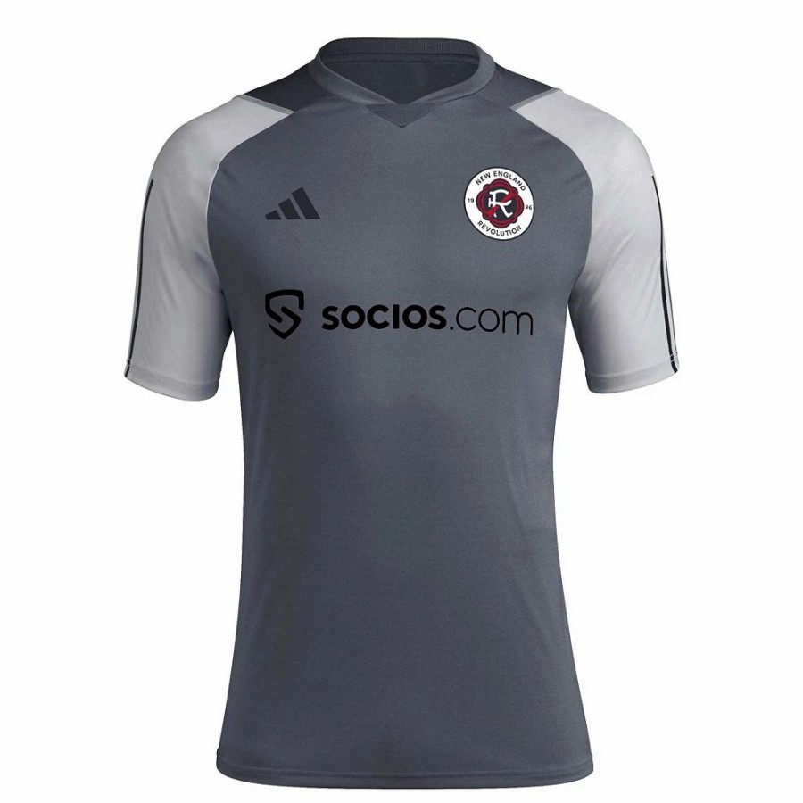 Online * Men'S Adidas Gray New England Revolution 2023 On-Field Training Jersey