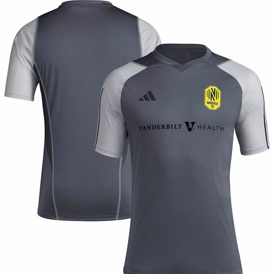 Wholesale * Men'S Adidas Gray Nashville Sc 2023 On-Field Training Jersey