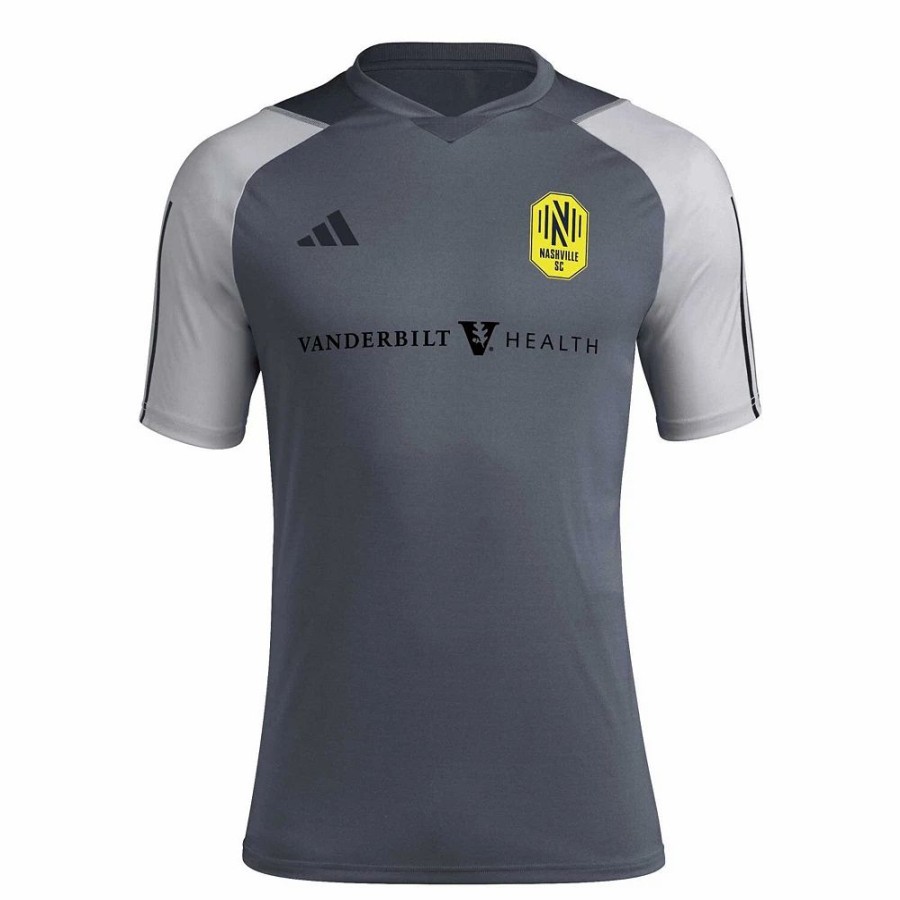 Wholesale * Men'S Adidas Gray Nashville Sc 2023 On-Field Training Jersey