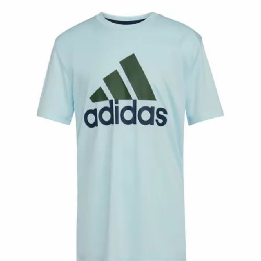 Online * Boys' Adidas Two Color Badge Of Sport T-Shirt Blue