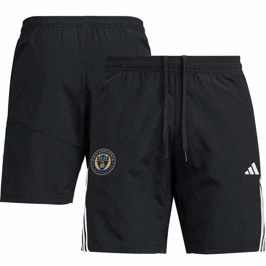 New * Men'S Adidas Black Philadelphia Union Downtime Shorts