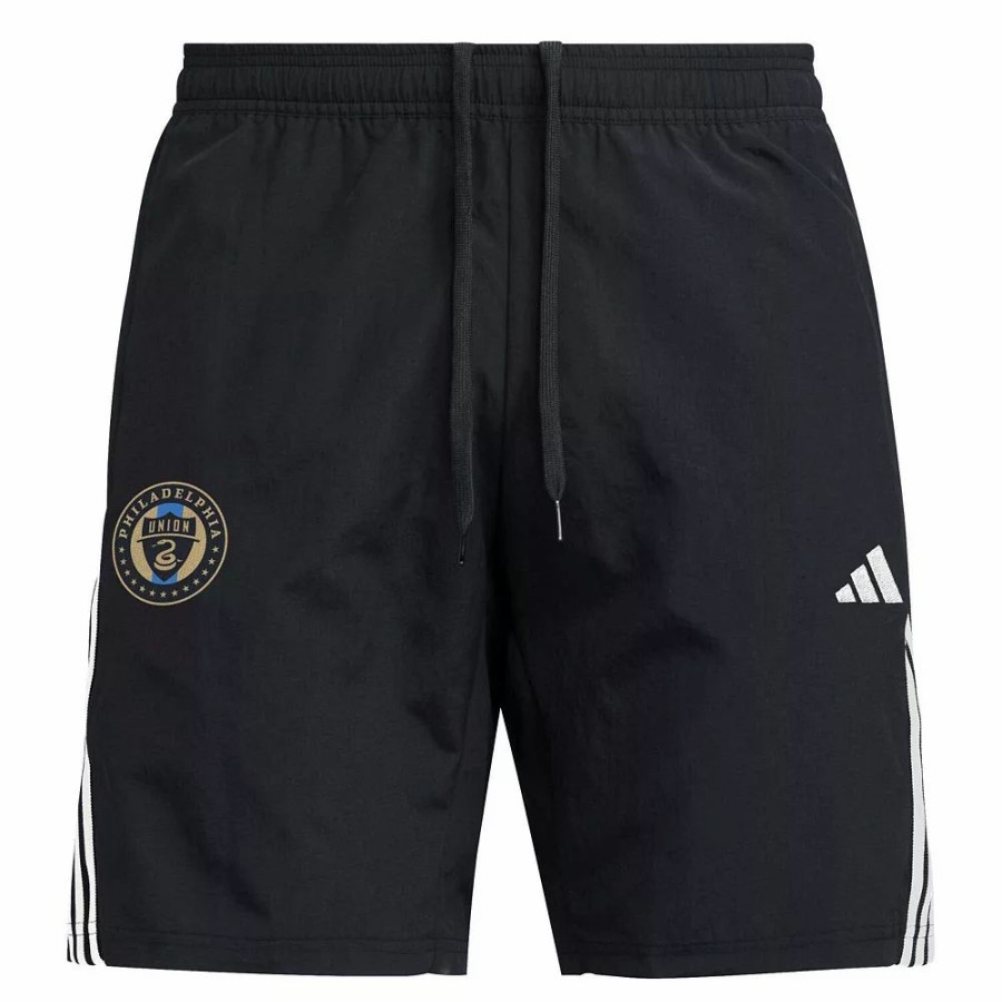 New * Men'S Adidas Black Philadelphia Union Downtime Shorts