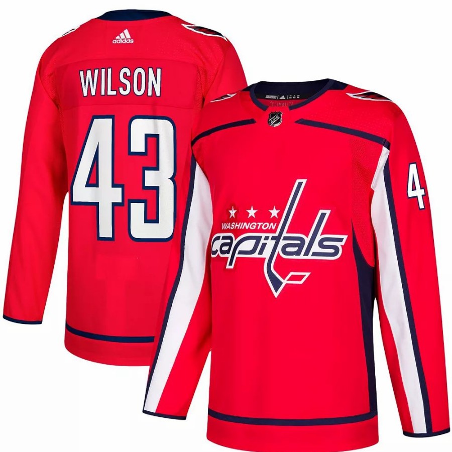 Hot * Men'S Adidas Tom Wilson Red Washington Capitals Home Authentic Player Jersey