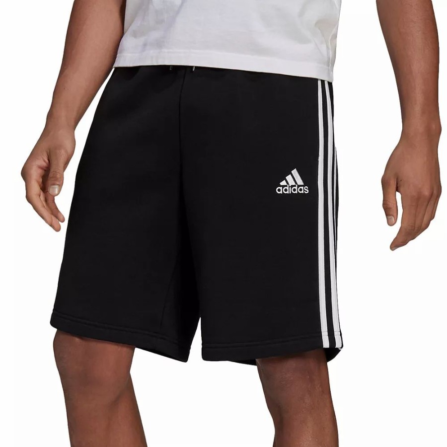 Hot * Big & Tall Adidas 3-Stripe Fleece Shorts