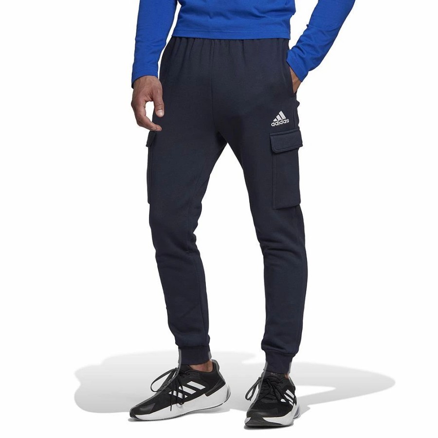 Hot * Men'S Adidas Essentials Tapered Fleece Cargo Pants