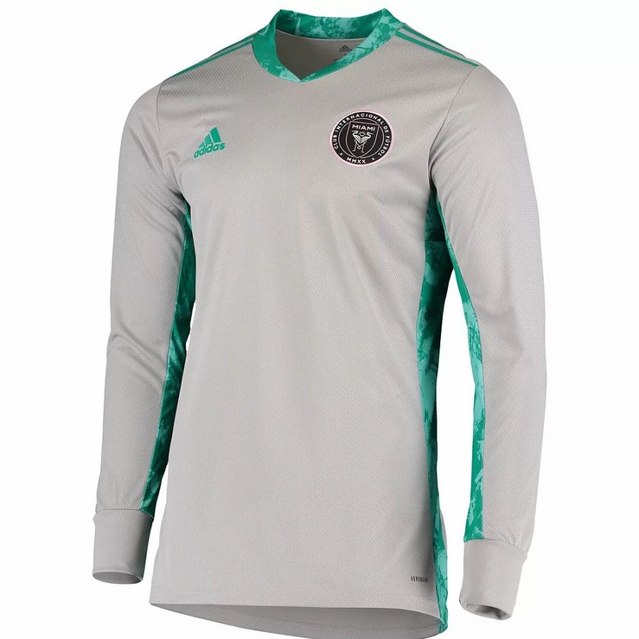 Online * Men'S Adidas Gray Inter Miami Cf 2020 Goalkeeper Long Sleeve Jersey