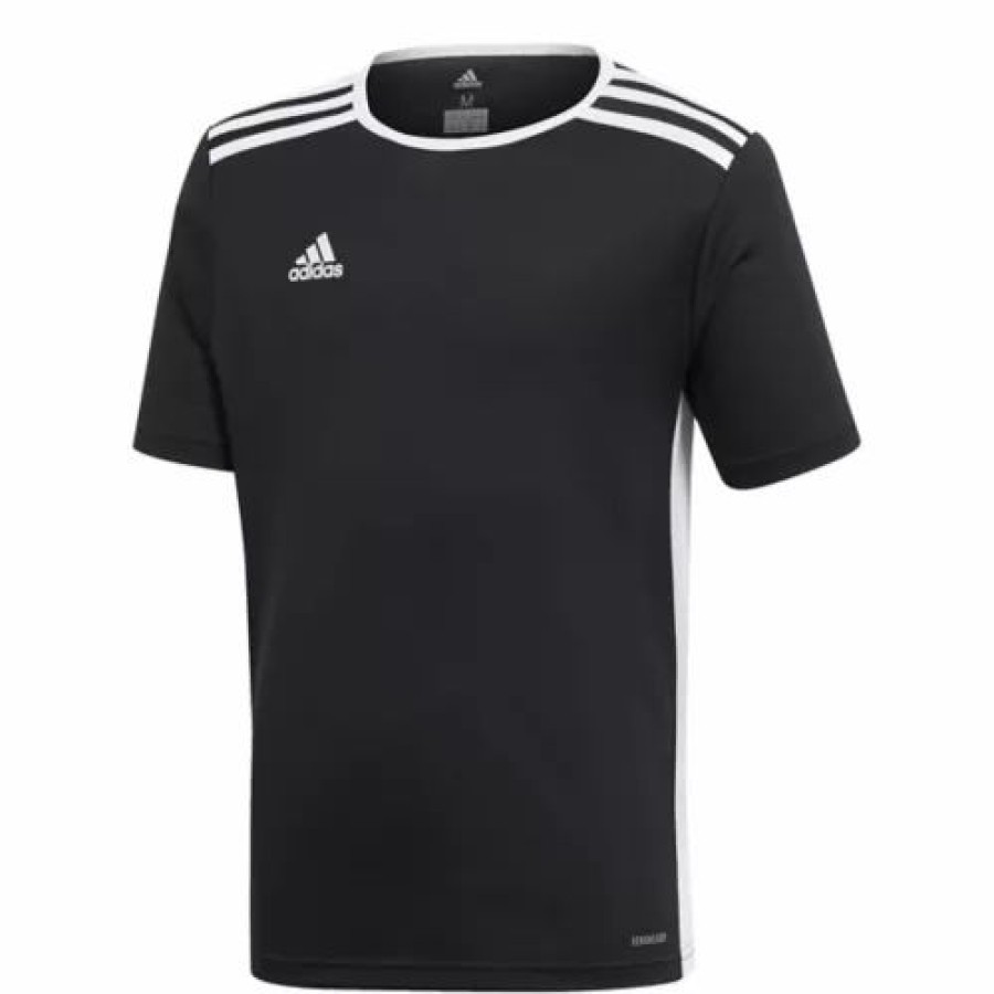 Hot * Boys' Adidas Entrada 18 Jersey Black White