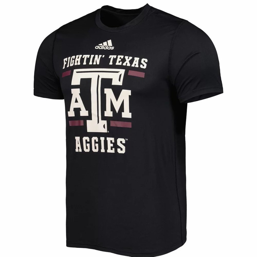 Wholesale * Men'S Adidas Black Texas A&M Aggies Alternate Uniform Aeroready T-Shirt