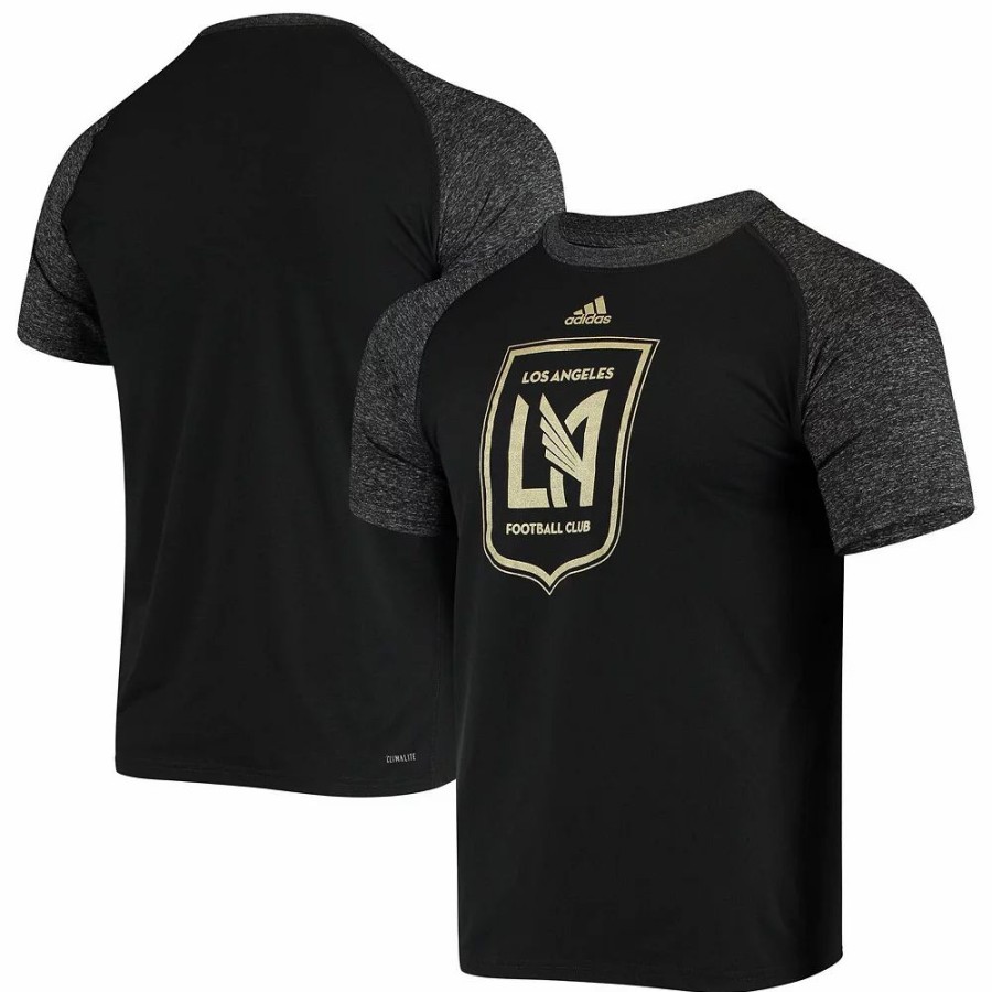 Hot * Men'S Adidas Black Lafc Redirection Climalite Raglan T-Shirt