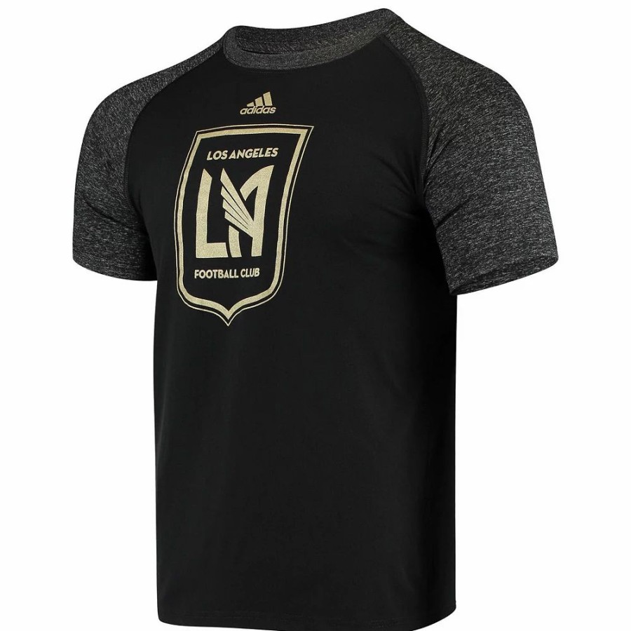 Hot * Men'S Adidas Black Lafc Redirection Climalite Raglan T-Shirt