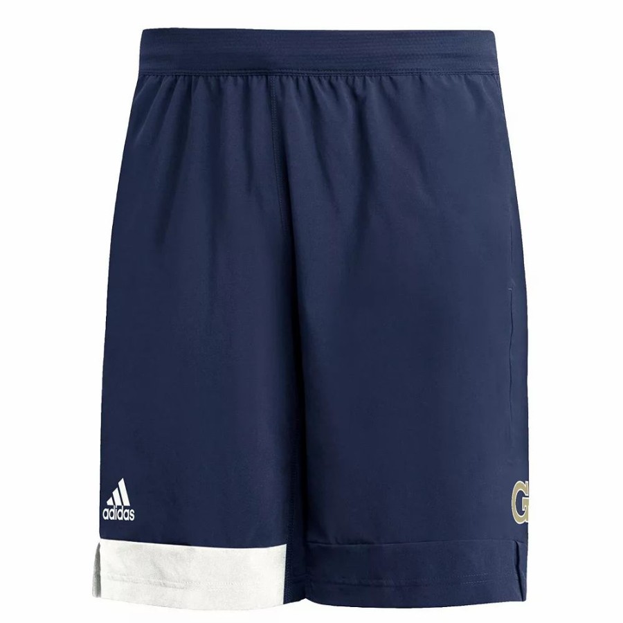 Online * Men'S Adidas Navy Georgia Tech Yellow Jackets Training Shorts