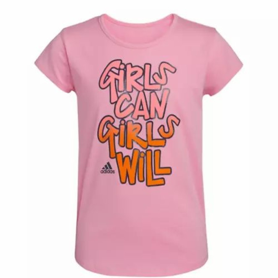 Wholesale * Toddler Girls' Adidas Girls Can Scoop T-Shirt