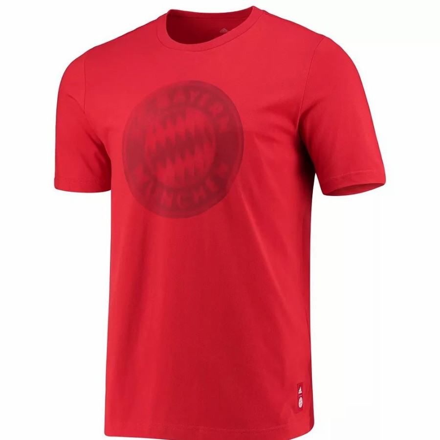 Clearance * Men'S Adidas Red Bayern Munich Club Crest T-Shirt