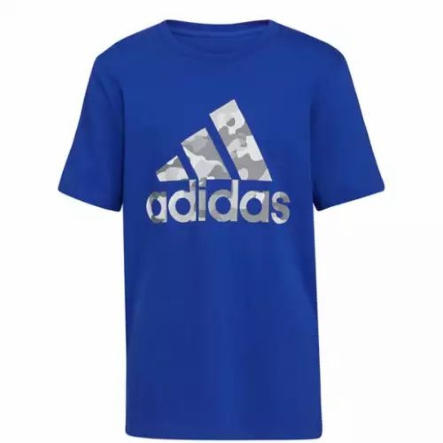 Hot * Boys' Adidas Core Camo Badge Of Sport T-Shirt