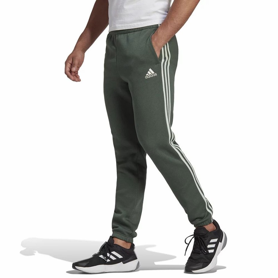 New * Big & Tall Adidas Essentials 3-Stripe Fleece Pants