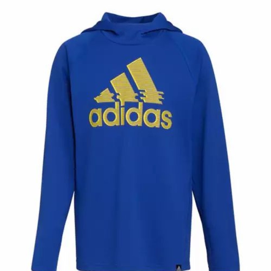 Hot * Boys' Adidas Train Thermal Hooded Long Sleeve T-Shirt