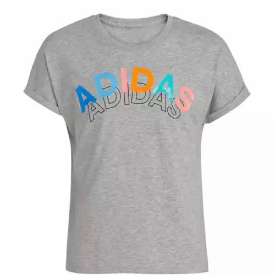 Clearance * Toddler Girls' Adidas Dolman Heather T-Shirt