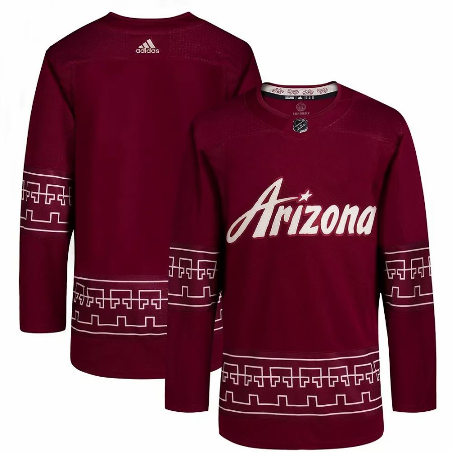 Clearance * Men'S Adidas Garnet Arizona Coyotes Alternate 2022/23 Primegreen Authentic Jersey