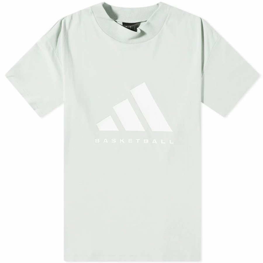 Clearance * Adidas Basketball Short Sleeve Logo Tee