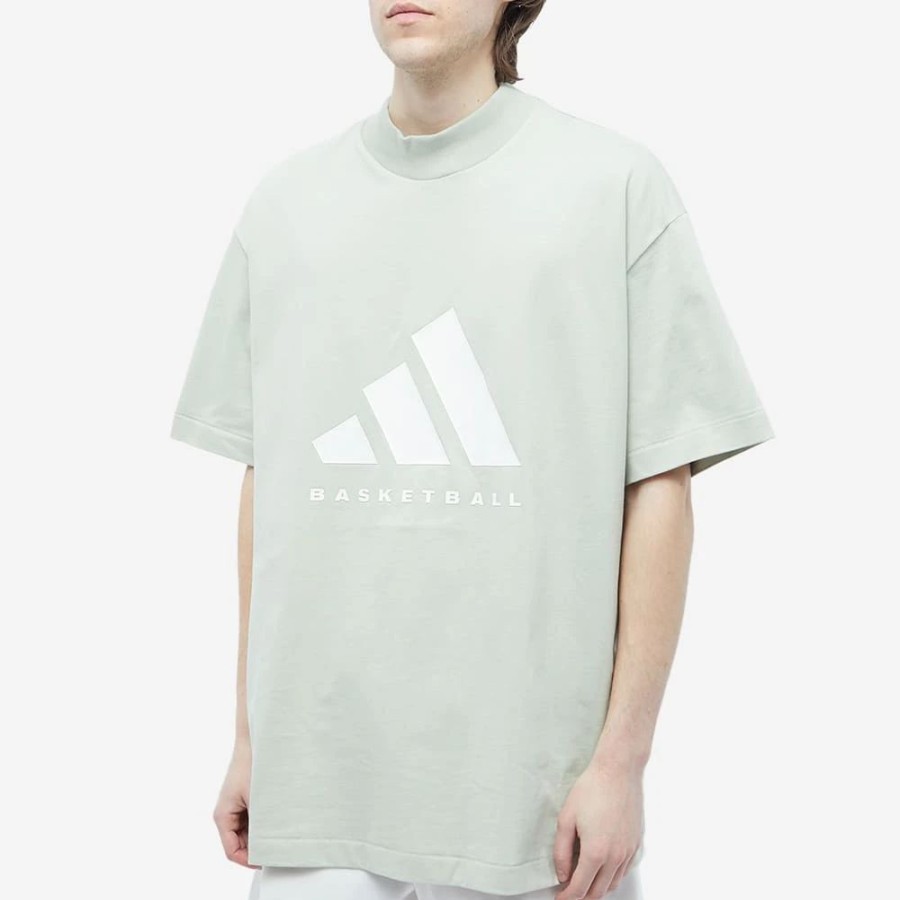 Clearance * Adidas Basketball Short Sleeve Logo Tee