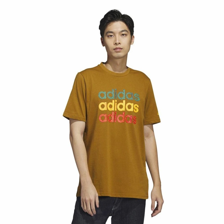 Online * Men'S Adidas Multi-Linear Sportswear Graphic Tee