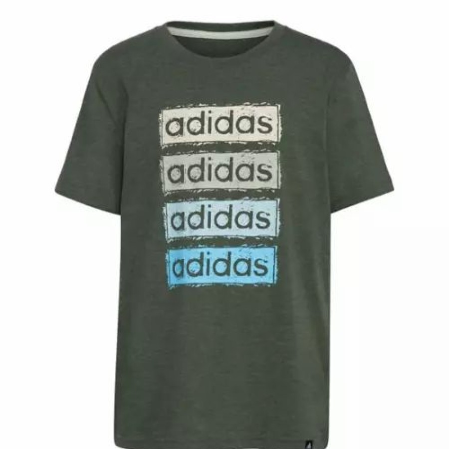 Hot * Boys' Adidas Sketchy Linear T-Shirt