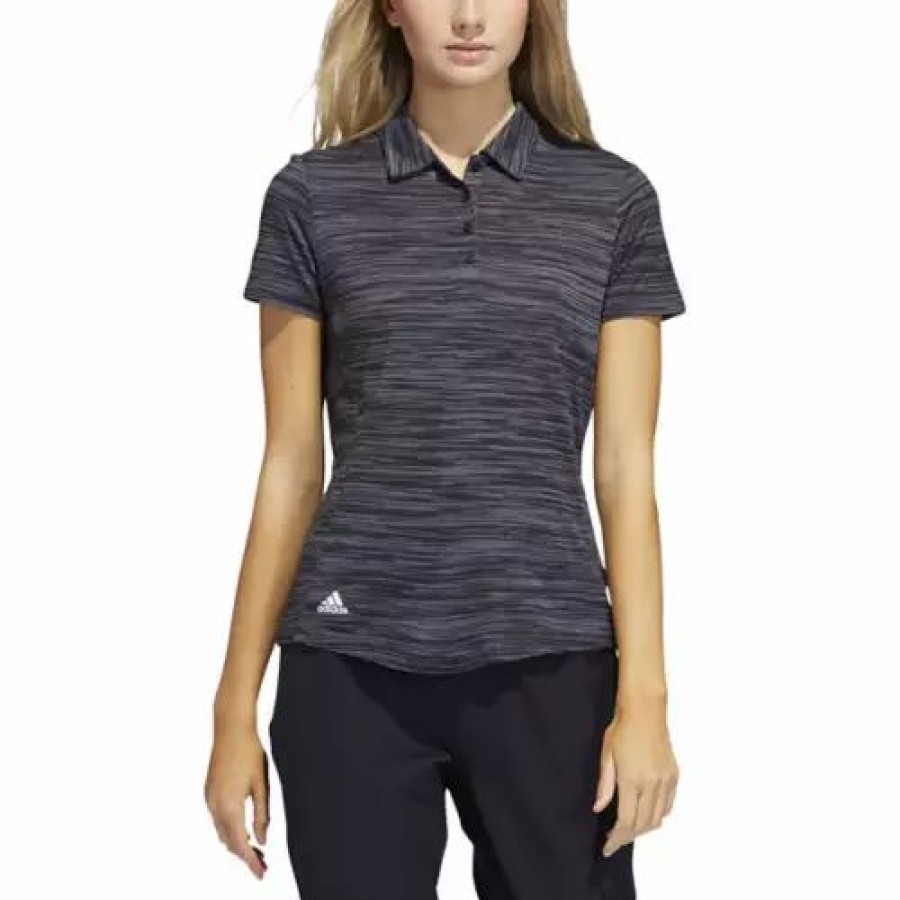 Hot * Women'S Adidas Space-Dyed Primegreen Golf Polo