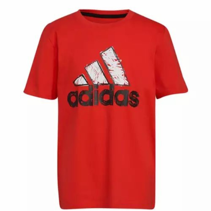 Online * Toddler Boys' Adidas Sketchy Badge Of Sport T-Shirt