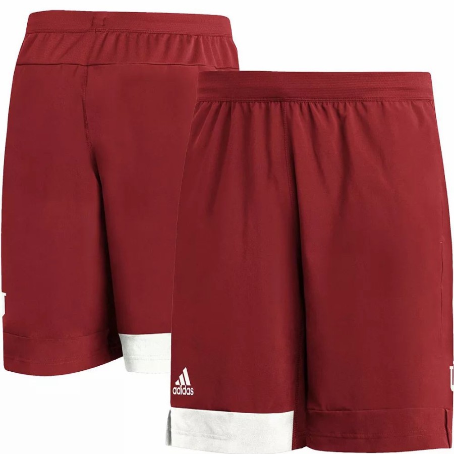 Clearance * Men'S Adidas Crimson Indiana Hoosiers Training Shorts