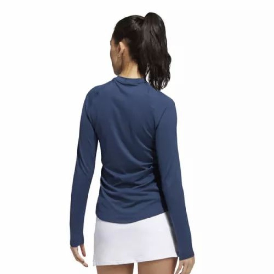 Best * Women'S Adidas Textured Long Sleeve Golf Shirt