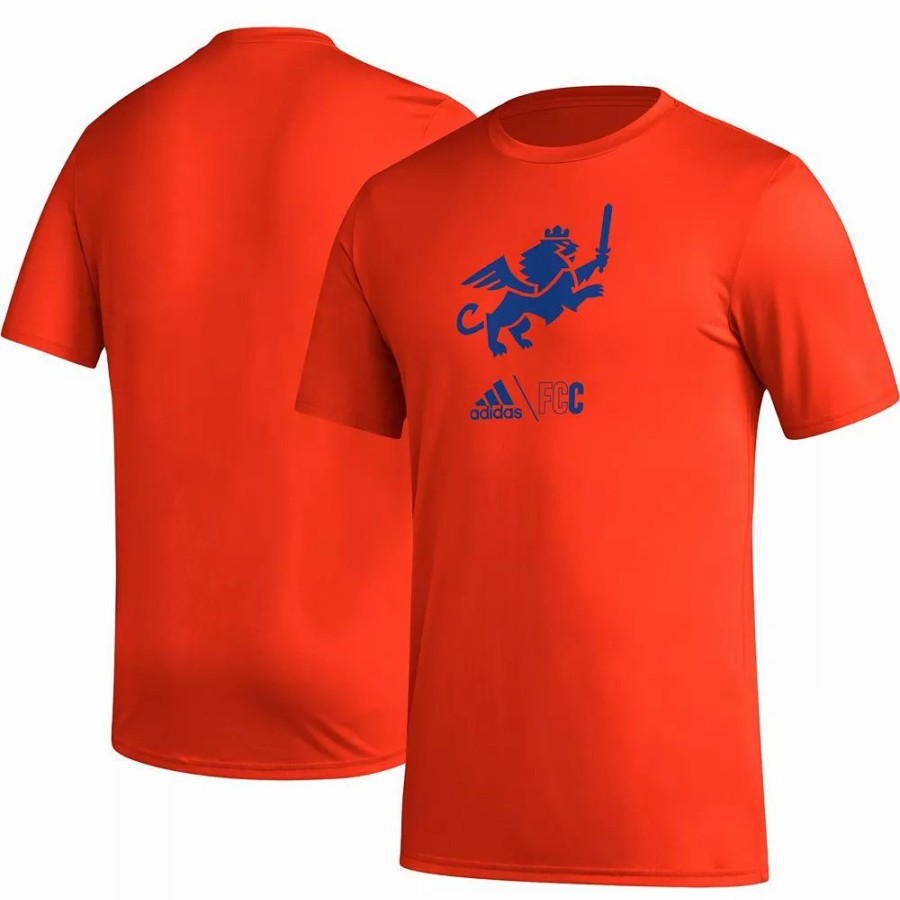 Online * Men'S Adidas Orange Fc Cincinnati Icon T-Shirt