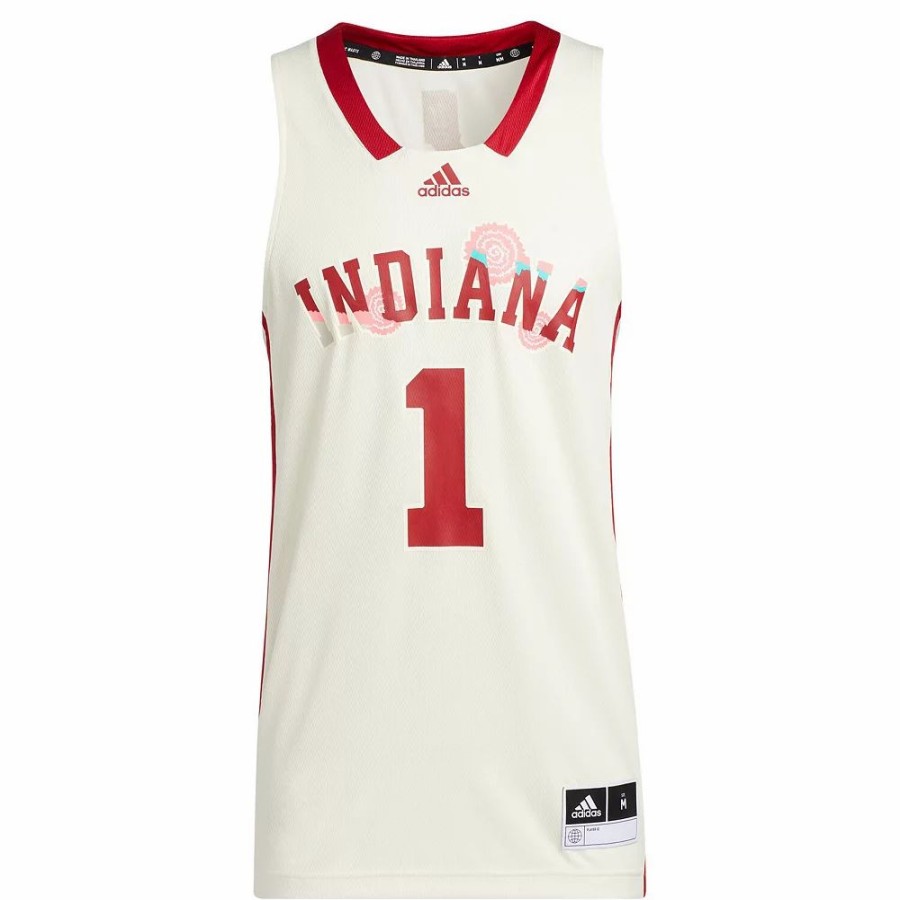 Hot * Men'S Adidas Cream Indiana Hoosiers Honoring Black Excellence Replica Basketball Jersey