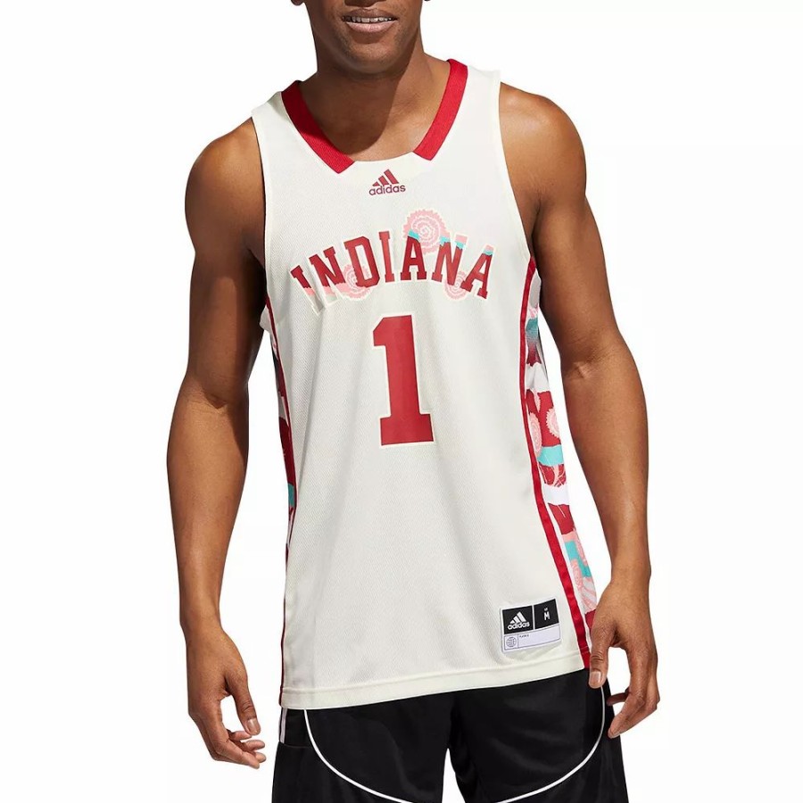 Hot * Men'S Adidas Cream Indiana Hoosiers Honoring Black Excellence Replica Basketball Jersey