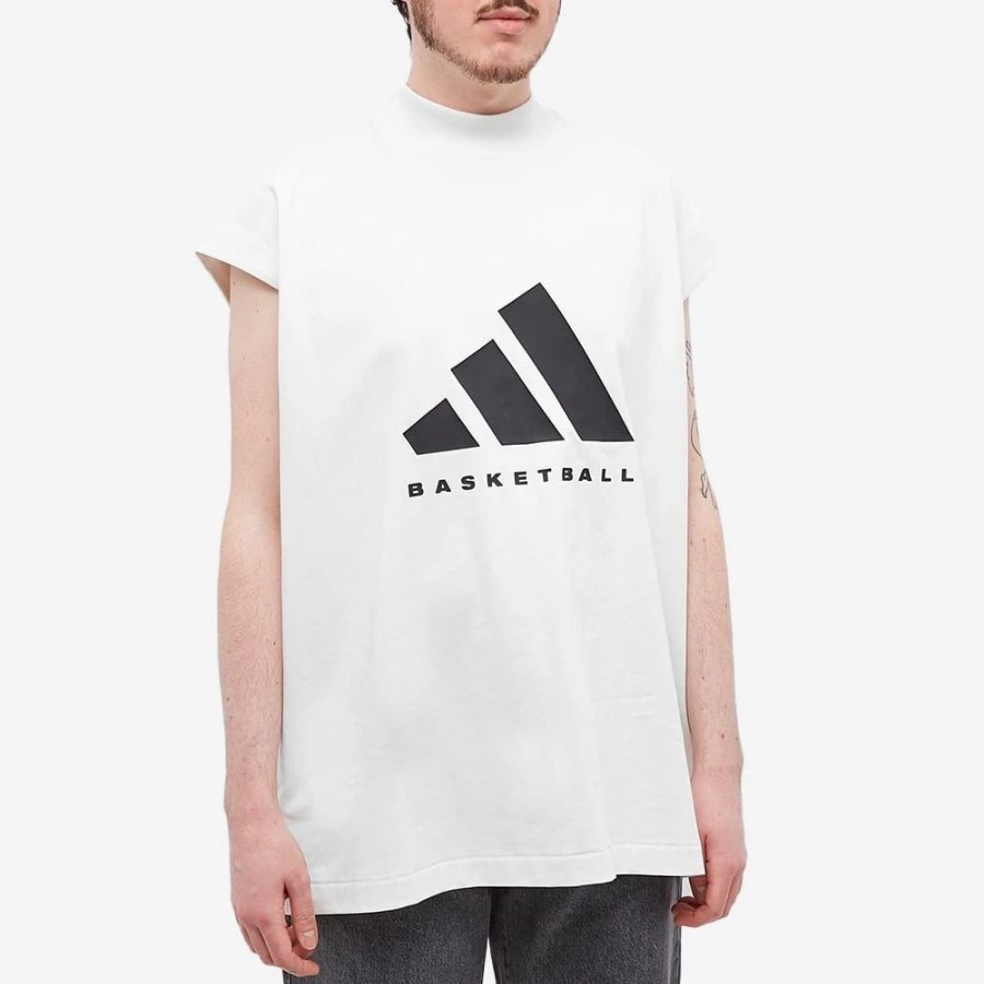 Hot * Adidas Basketball Sleeveless Logo Tee