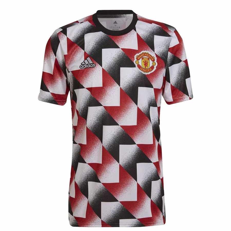 Best * Men'S Adidas White Manchester United 2022 Pre-Match Top