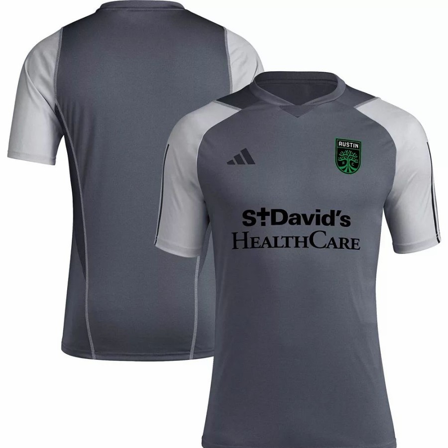 Clearance * Men'S Adidas Gray Austin Fc 2023 On-Field Training Jersey