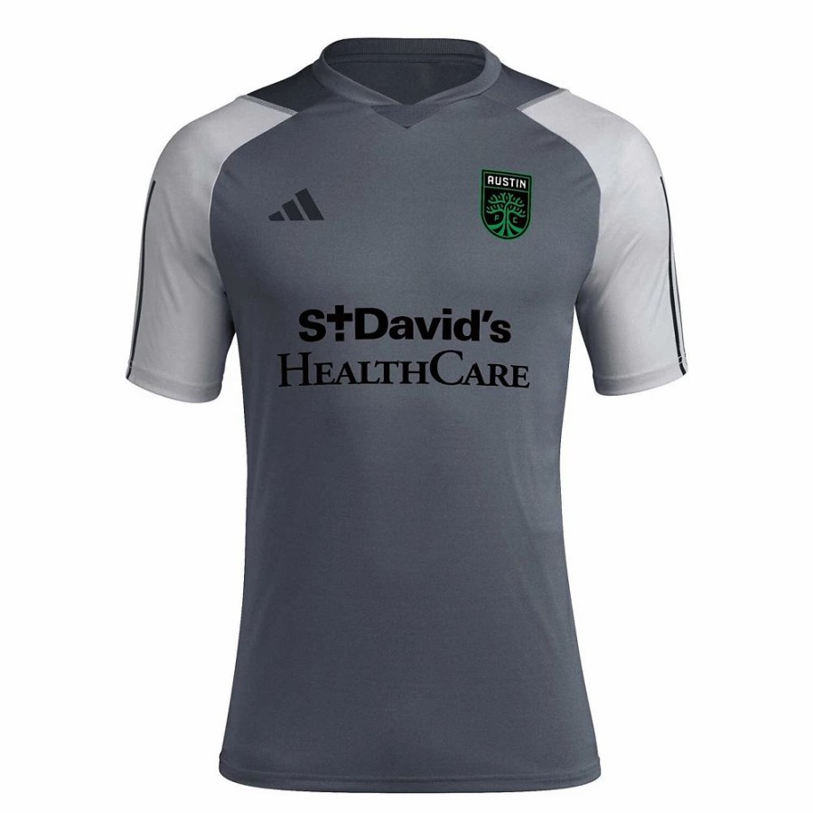 Clearance * Men'S Adidas Gray Austin Fc 2023 On-Field Training Jersey