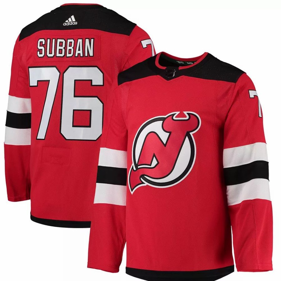 Online * Men'S Adidas P.K. Subban Red New Jersey Devils Home Primegreen Authentic Pro Player Jersey