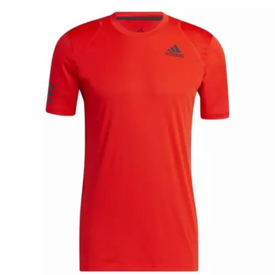 Best * Men'S Adidas Club Tennis 3-Stripes T-Shirt Bold Orange