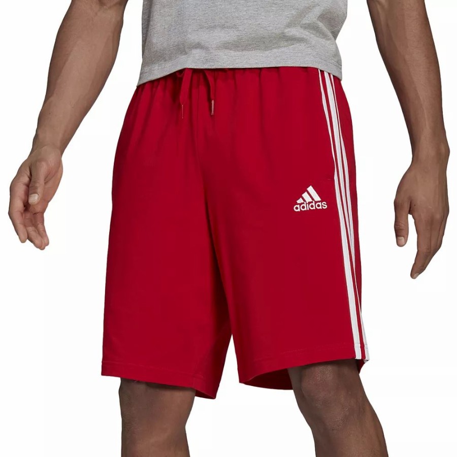 Clearance * Big & Tall Adidas 3-Stripe Jersey Shorts